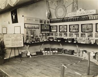 (MASSACHUSETTS--GOVERNMENTAL ACTIVITIES EXPO) Album with 110 photographs documenting the Tercentenary Exposition of Governmental Activi